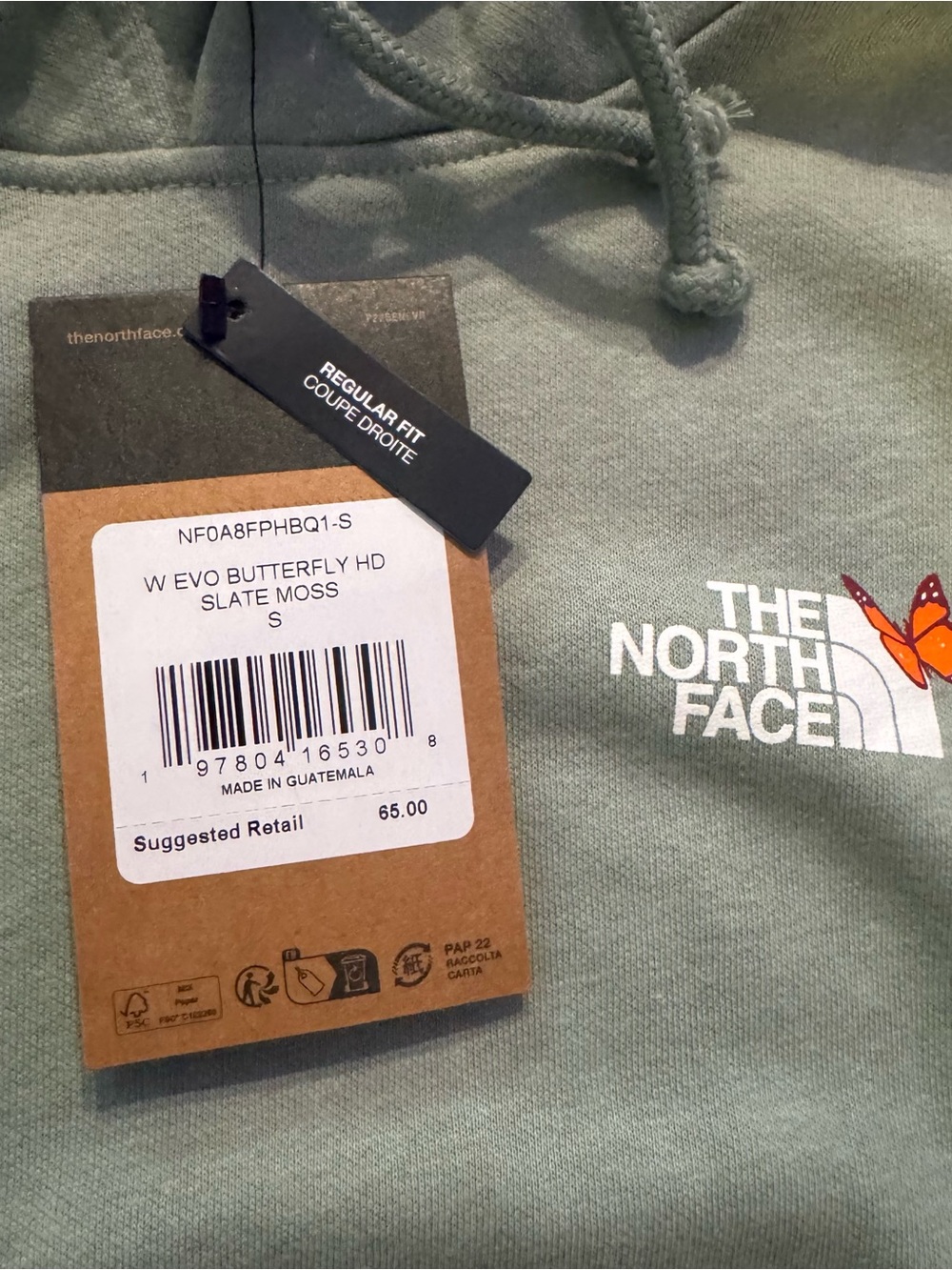 New small the north face butterfly sweatshirt - Picture 2 of 4
